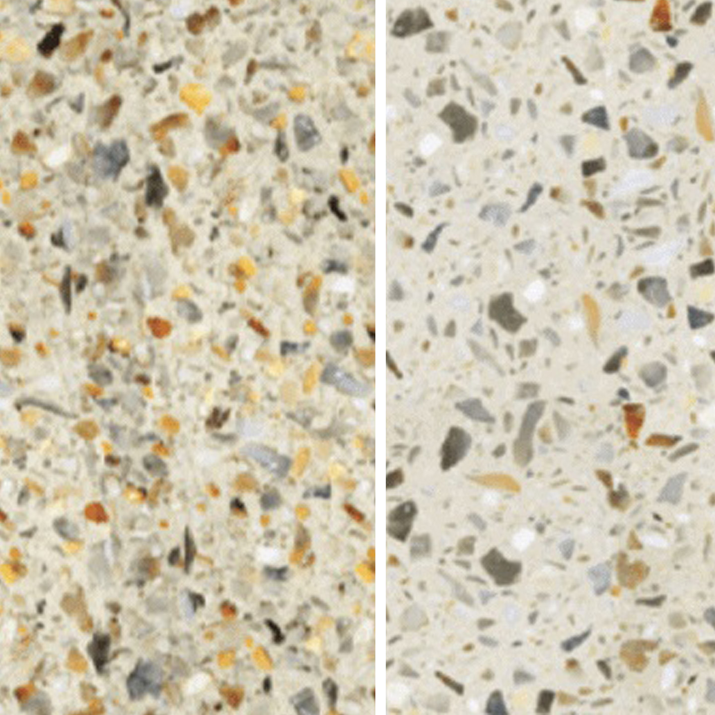 What is the difference between honed and exposed aggregate?
